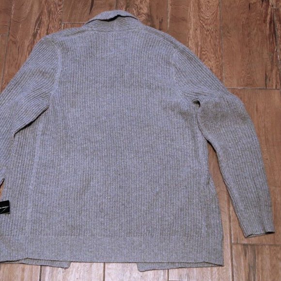 INC Concepts international Mens Grey Shawl Collar Sweater XL - Picture 3 of 6